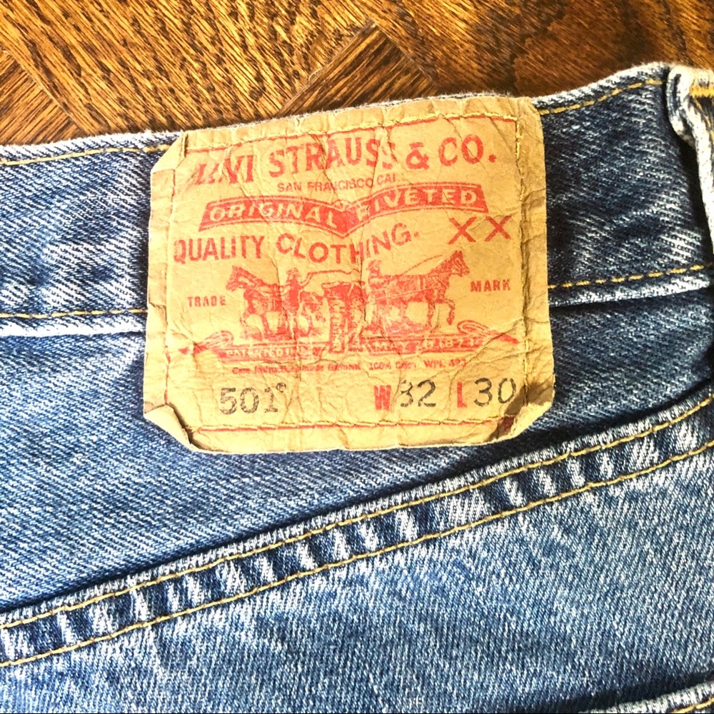 🦇Vintage Levi’s 501 80’s 90’s Era Jeans Sz 30 - Picture 6 of 15
